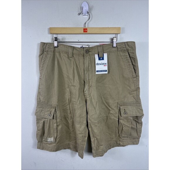 Denizen From Levi’s Cargo 11” Shorts Khaki Size 38 New With Tag - Picture 1 of 5